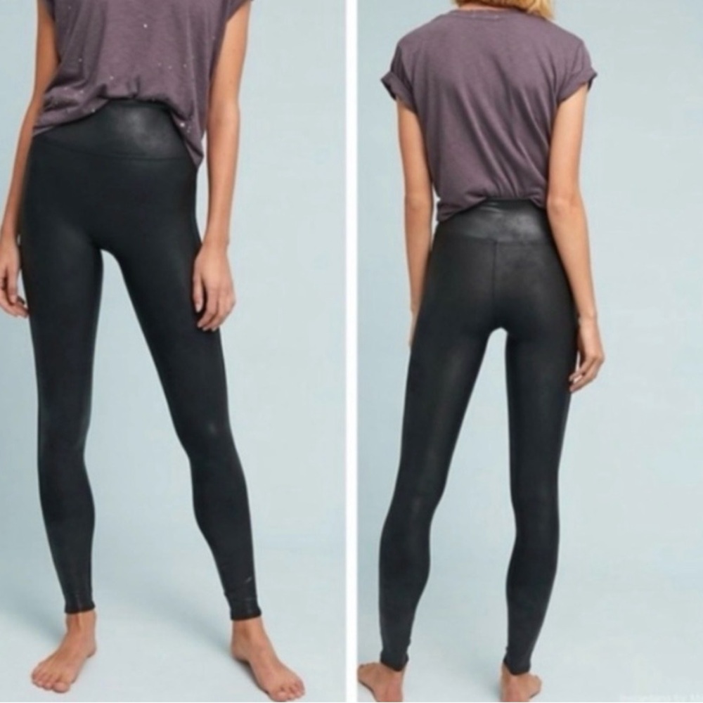 SPANX Faux leather leggings size medium